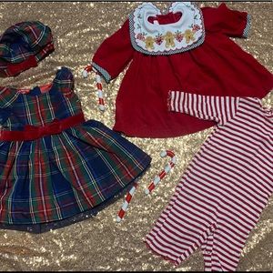 Two dresses 👗, 1 Onesie , 1 hat